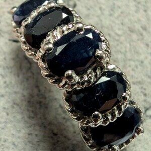 Silver 2.5Ct Sapphire Ring, Suggested Retail Value $300